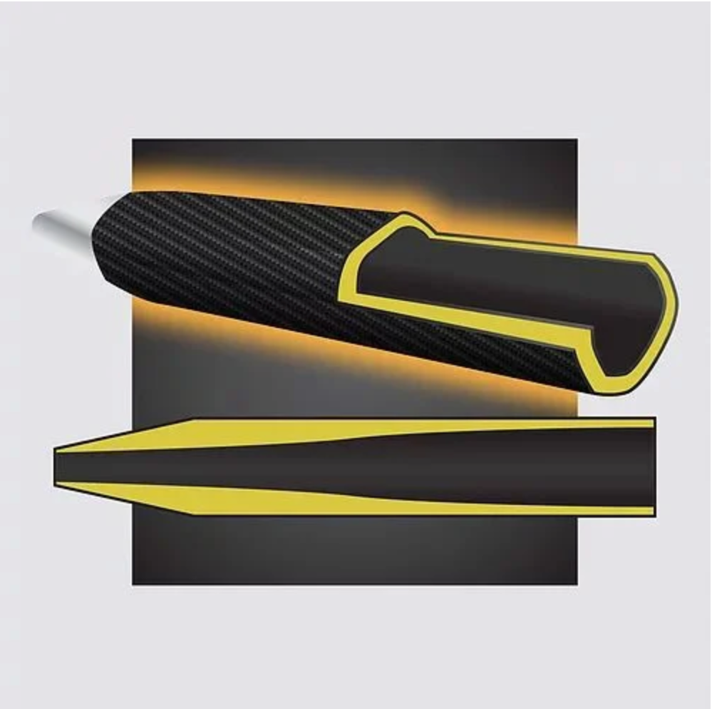 Mô phỏng Công nghệ Carbon Handle trên vợt Mizuno